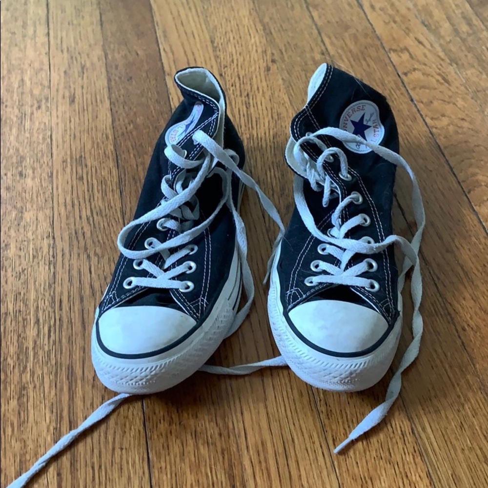 Black and White Converse Chuck Taylors